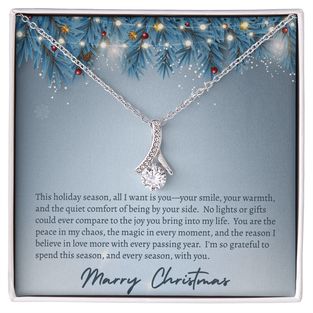 All I Want For Christmas Is You!  "Necklace Gift for Her"