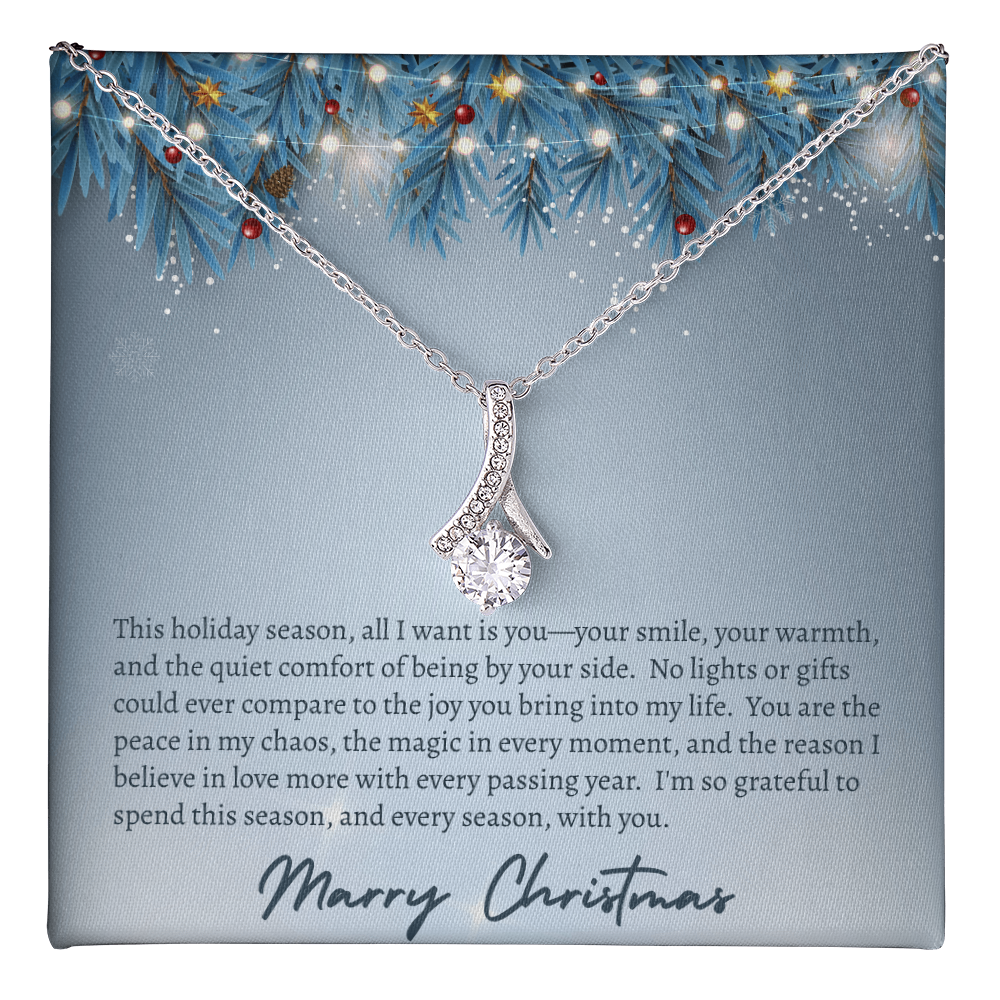 All I Want For Christmas Is You!  "Necklace Gift for Her"