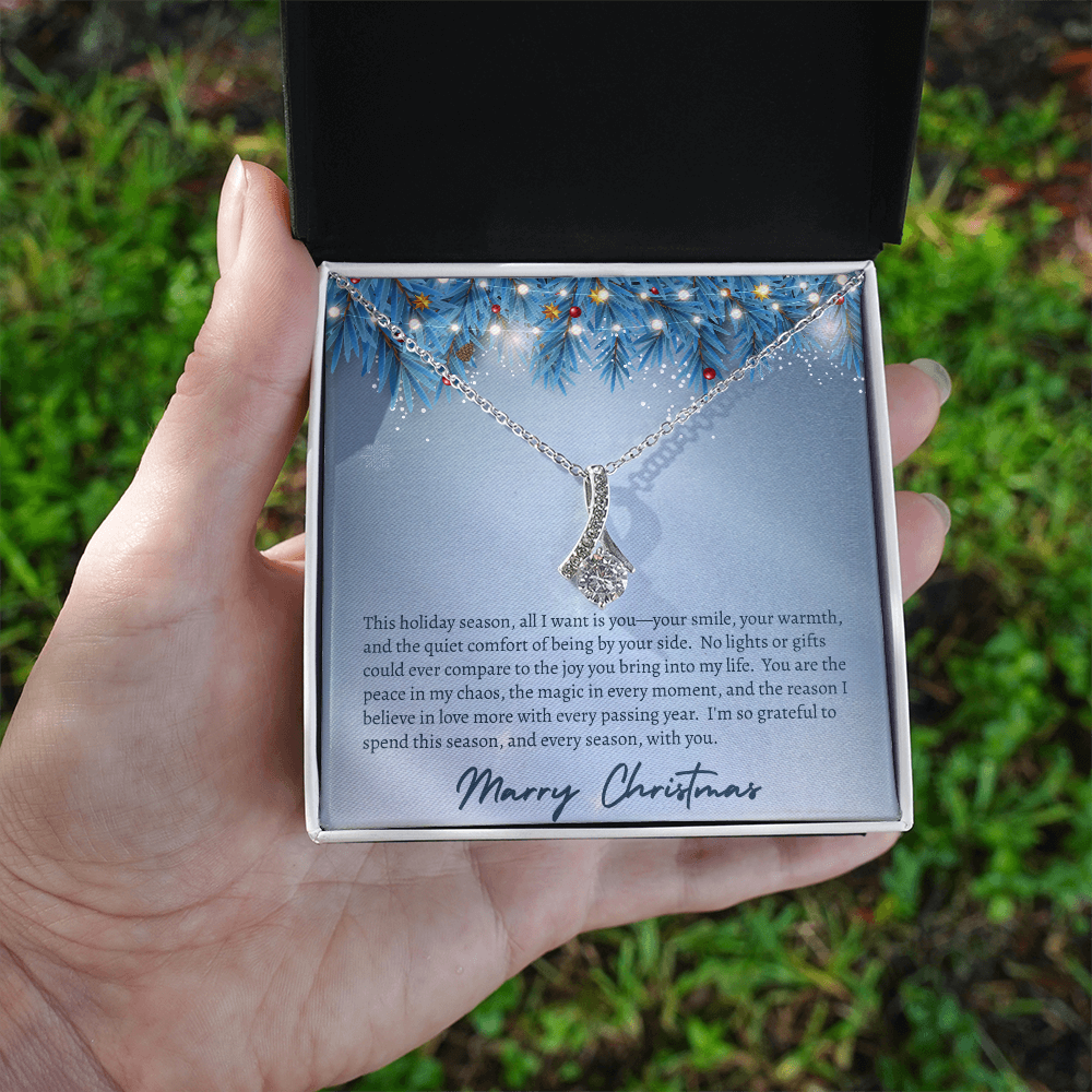 All I Want For Christmas Is You!  "Necklace Gift for Her"