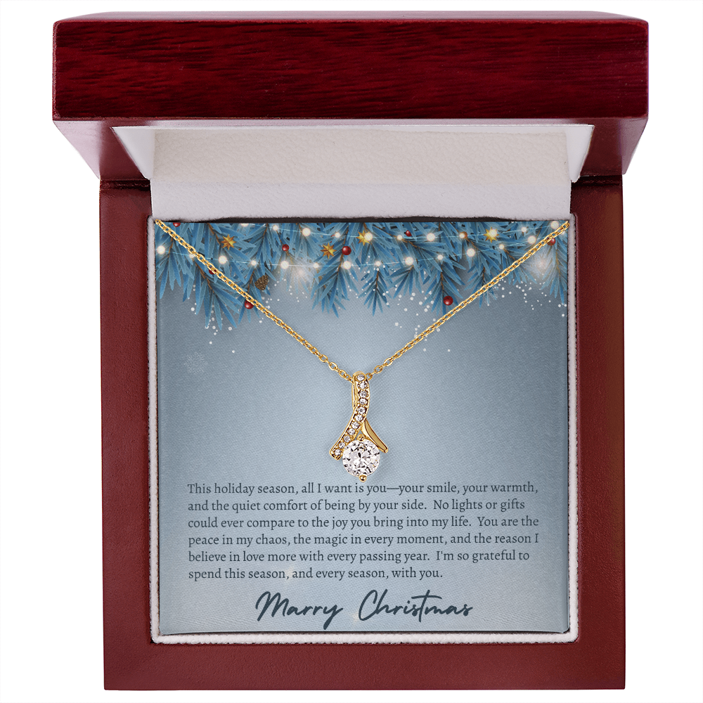 All I Want For Christmas Is You!  "Necklace Gift for Her"