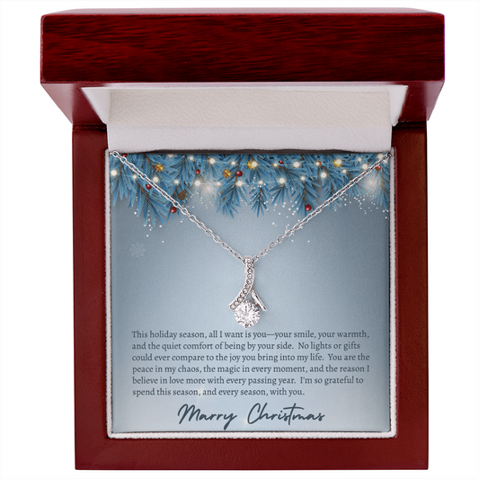 All I Want For Christmas Is You!  "Necklace Gift for Her"