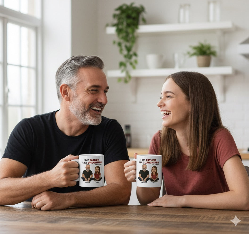 Like Father Like Daughter- Personalized Mug